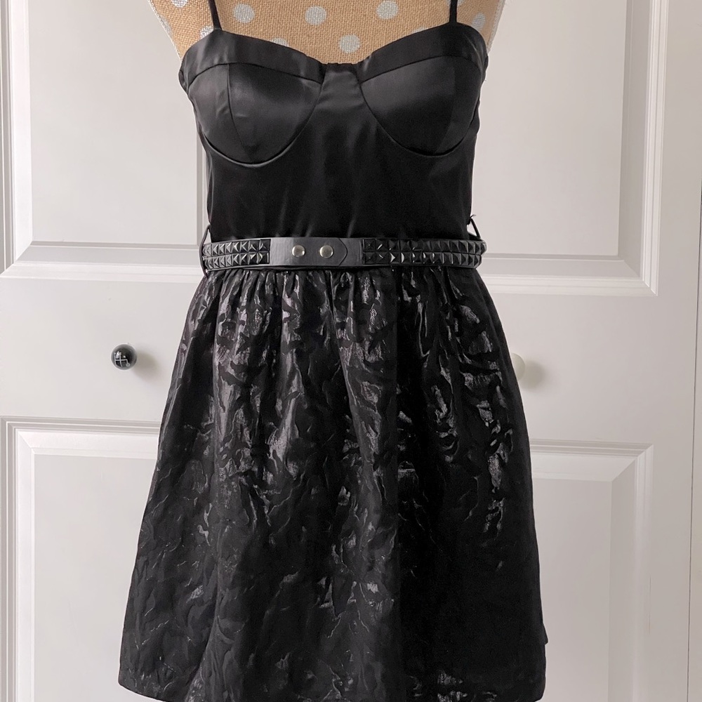 Strap Black Dress